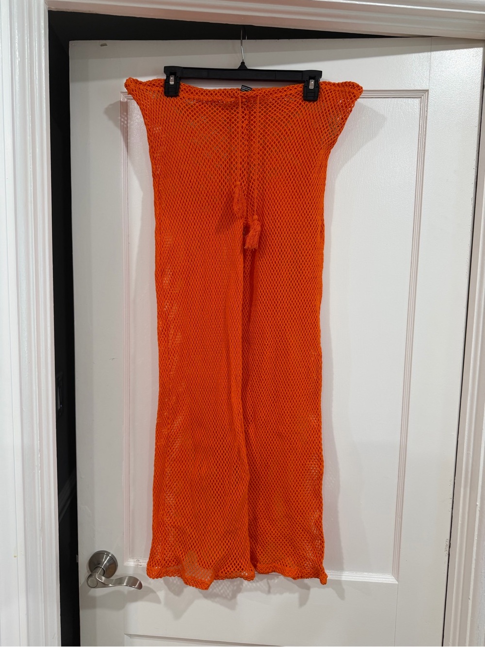 Forever 21 Vibrant Orange Crochet Mesh Pants